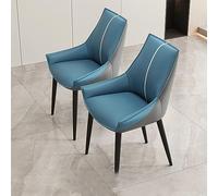 Modern Upholstered Gold Dining Chairs - Set of 2 Stylish Back Armrest Leisure Side Chairs with Golden Legs for Dining Room Kitchen Bedroom and Makeup Room