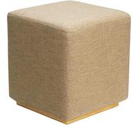 Modern Upholstered Ottoman Footrest - Small Square Accent Stool for Living Room Bedroom Vanity - Stylish Foam Seat Cozy Contemporary Furniture Versatile Home Decor Piece