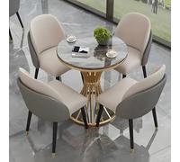 Modern Upholstered Swivel Desk Chair Stylish Armchair with Metal Legs No Wheels Ideal for Home Office Dining Room and Living Room Furniture.