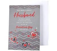 Modern Valentine's Card Husband - 9 x 6 inches - Regal Publishing C88184