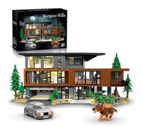 Modern Vampire Villa Building Blocks Set - 2813PCS Halloween Mansion Building Bricks Kit with Luxury Car, Wolf, Haunted House Model, Home Decor, Film Architecture, for Adult Collectors