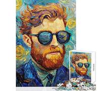 Modern Van Gogh Vibes Puzzles for Adults 1000 Piece Secret Santa Gifts Suitable for Couples Home Decoration Toys for 14+ Puzzle Game Offered size 38x52cm