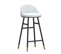 Modern Velvet Bar Stools Set of 1/2 - Counter Height Breakfast Chairs for Kitchen Island & Dining Room Stylish 25.6/29.5 Inch Seat Height Barstools