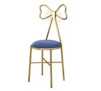 Modern Velvet Butterfly Bow Chair 30x32x80cm Stylish Lounge Seat for Salon Spa Café Pub Kitchen - Chic Rose & Blue Colors Perfect for Home Décor