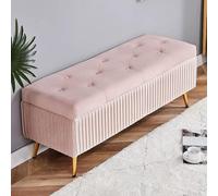Modern Velvet Ottoman Bench, Upholstered Footrest with den Metal Legs, Button-Tufted Sto Ottoman, Entryway Seating for Living Room & Bedroom, Slish Detive Fur.