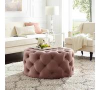 Modern Velvet Round Stool, Stylish Coffee Table for Living Room, Bedroom or Host Area - Chic, Versatile Home Decor, Comfortable Seating