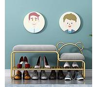 Modern Velvet Shoe Bench for Entryway Thickly Padded Stylish Shoe Rack for Adults & Kids Pink & Grey 100x52x35cm & 80x52x35cm Perfect Hallway Storage Solution