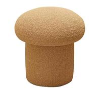 Modern Velvet Stool for Vanity, Yellow Accent, Multi-Functional Bench for Living Room, Bedroom, Office - Stylish Non-Wheeled Design