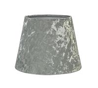 Modern Velvet Tapered Dual Purpose Light Shade | 9" 11" Diameter | Pendant or Table Lampshade for Living Room, Bedroom, Home (Silver Dual Purpose Velvet Lampshade, 9" Dual Purpose Velvet Lampshade)