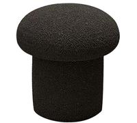 Modern Velvet Vanity Stool, Makeup Chair for Dressing Table, Stylish Non-Rolling Stool, Multifunctional Makeup Seat (White, Small Size)