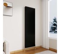 Modern Vertical Flat Panel Radiator 1800x544mm Black Double Panel | Designer Central Heating Radiators,Wall Mounted Rads,Perfect For Living Rooms,Hallways & Bathrooms,For UK Home Heating