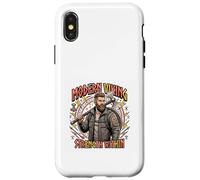 Modern Viking Strength Within Warrior Illustration Case for iPhone X/XS