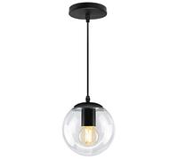 Modern Vintage Clear Glass Globe Pendant Light Round Ceiling Lamp Shade M0086
