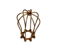 Modern Vintage Industrial Brushed Copper Metal Wire Cage Loft Pendant Lamp Ceiling Light Shade Retro Small Hanging Lighting Fixture E27 Socket