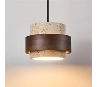 Modern Vintage Industrial Chandelier Natural Stone Ceiling Pendant Light E26/E27 Base Pendant Lamp For Restaurant Kitchen Dining Solid Wood Bar Kitchen Hanging Lamp For Bedroom Hallway kitchen