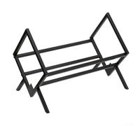 Modern Vinyl Record Holder Double Layer Design, Accommodates 200 Records, Metal Frame