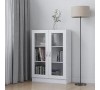 Modern Vitrine Cabinet Home Storage Shelf Organiser Unit Engineered Wood vidaXL