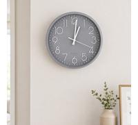 Modern Wall Clock 29.5Cm - Silent Quartz Round Wall Clock For Home, Kitchen, Office (Grey)