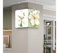 Modern Wall Clock Creative Corner Double - Sided Clock, Wall - Mounted Clocks, Decorative Corner for Bedroom, Living Room, Entrance