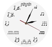 Modern Wall Clock Drum Notes Rudiments Contemporary Music Clock Musical Wall Decor Creative Music Notes Wall Clock Modern Wall Art Decor