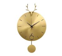 Modern Wall Clock Kitchen Clock Living Room Metal Nordic Decoration Corridor Wall Hanging Silent Clocks for Living Room(Small)
