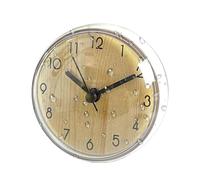 Modern Wall Clock - Non Ticking quartzz Clock, Cute Waterproof Bathroom Kitchen Watch, Anti-Fog Mini Wall Mounted Clocks For Home Living Room Office Classroom Poolside Desk