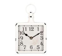 Modern Wall Clock Rectangular Small, Battery Powered Silent, Antique Design, Suitable for, Kitchen, Bedroom Decorative for Kitchen, Living Room,Office, Bedro(White Rectangle)