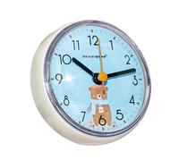 Modern Wall Clock Suction - high-performance lightweight 7cm Cup Non Ticking, sleek, Small, Cute Kitchen, Room Decor Home Living Bathroom | Multipurpose Outdoor Indoor Utility compact