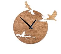 Modern Wall Clock Wall Clocks Shaped Style Indoor Outdoor Garden Accurate Silent Nordic Hanging Ornament Round Home Decoration 12 Inch Clocks for Living Room