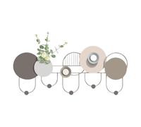 Modern Wall Coat Rack White Metal Wall Hanr with HooHome Décor Space-Saving Entryway nizer Perfect for Fur & Accessories