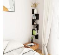 Modern Wall Corner Shelf Wall-Mounted Storage Shelf Unit Engineered Wood vidaXL