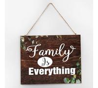 Modern Wall Decor Wood Pallet Wall Plaque Sign Family Is Everything Antique Wall Art Wood Plaque Sign 10x12 Inch Wooden Hanging Signs Home Decor for Dinning Room Front Door