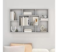 Vidaxl Wall Shelf Grey Sonoma 85X16X52.5 Cm Engineered Wood