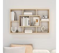 (sonoma oak) vidaXL Wall Shelf Home Living Room Hanging Rack Floating Shelf Engineered Wood