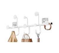 Modern Wall Hoo Self-Adhesive Coat Hanrs Bathroom Towel Hoo for Coats Hats Keys No Drill Installat (White 45cm/17.7in)