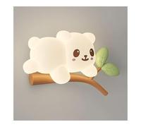 Modern Wall Lamp Animal Wall Light for Kids Room Cartoon Sconce 18W LED with 3 Color Temperatures PE Lampshade