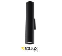 Sollux Lighting Lagos Steel Black 2 Light Classic Wall Light
