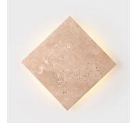 Modern Wall Lamp Marble Square Vintage Natural Stone Wall Sconce LED Dimmable Wall Light Wall Mounted Industrial Hallway for Bedroom Living Room Farmhouse Corridor