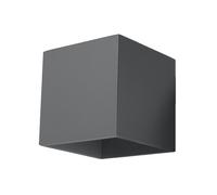 Modern Wall Lamp QUAD Black Aluminium Square G9 Led SOLLUX LIGHTING Living room
