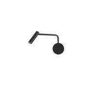 Modern Wall Lamp Simple Hotel Project Bedroom Bedside Round LED Reading with Switch RotatingLighting Fixture Spotlight (Black/Gold)
