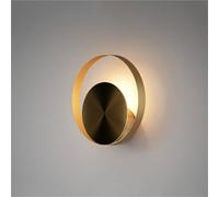 Modern Wall Lamps, Wall Sconce Lighting Fixture, Bedroom Bedside and Vanity Wall Light Over Mirror, Indoor 1-Light Wall Lantern for Living Room, Staircase, Porch(Black and Gold and Copper)