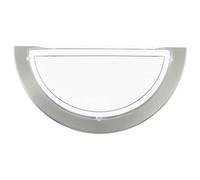 Modern Wall Light 1 Light Nickel with Glass Collection GL1582