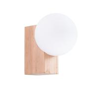 Modern Wall Light BULBO Wood Natural wood G9 LED SOLLUX LIGHTING