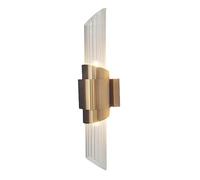 Modern Wall Light,Cylindl Lampshade Wall Sconces,2 Head Metal Glass Wall Lamps, for Living Room,Bedroom,Stairway,Bedside,Bathroom