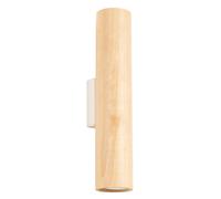 Modern Wall Light LINO 2-Light Wood Natural wood GU10 LED SOLLUX LIGHTING