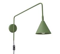Modern Wall Light NOX Steel Olive green E14 LED SOLLUX LIGHTING
