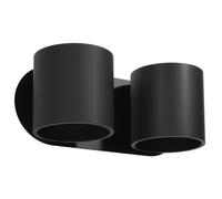 Modern Wall Light ORBIS 2 2-Light Aluminium Black G9 LED SOLLUX LIGHTING
