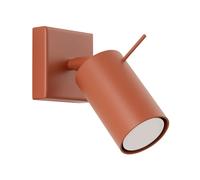 Modern Wall Light RING Steel Red ochre GU10 LED SOLLUX LIGHTING