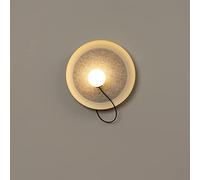 Modern Wall Light Round Sconce Adjustable White Globe Lamp Shade, Home Decor Lighting Fixture G9 Mounted Lamps for Bedroom Bedside Living Room Hallway