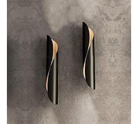Modern Wall Light Up Down Sconce, 2pcs Wall Lamp Indoor Wall Lighting Fixture, Aluminum Headboard Lights Night Lamps for Living Room Hallway Bedroom Bedside Home Decoration